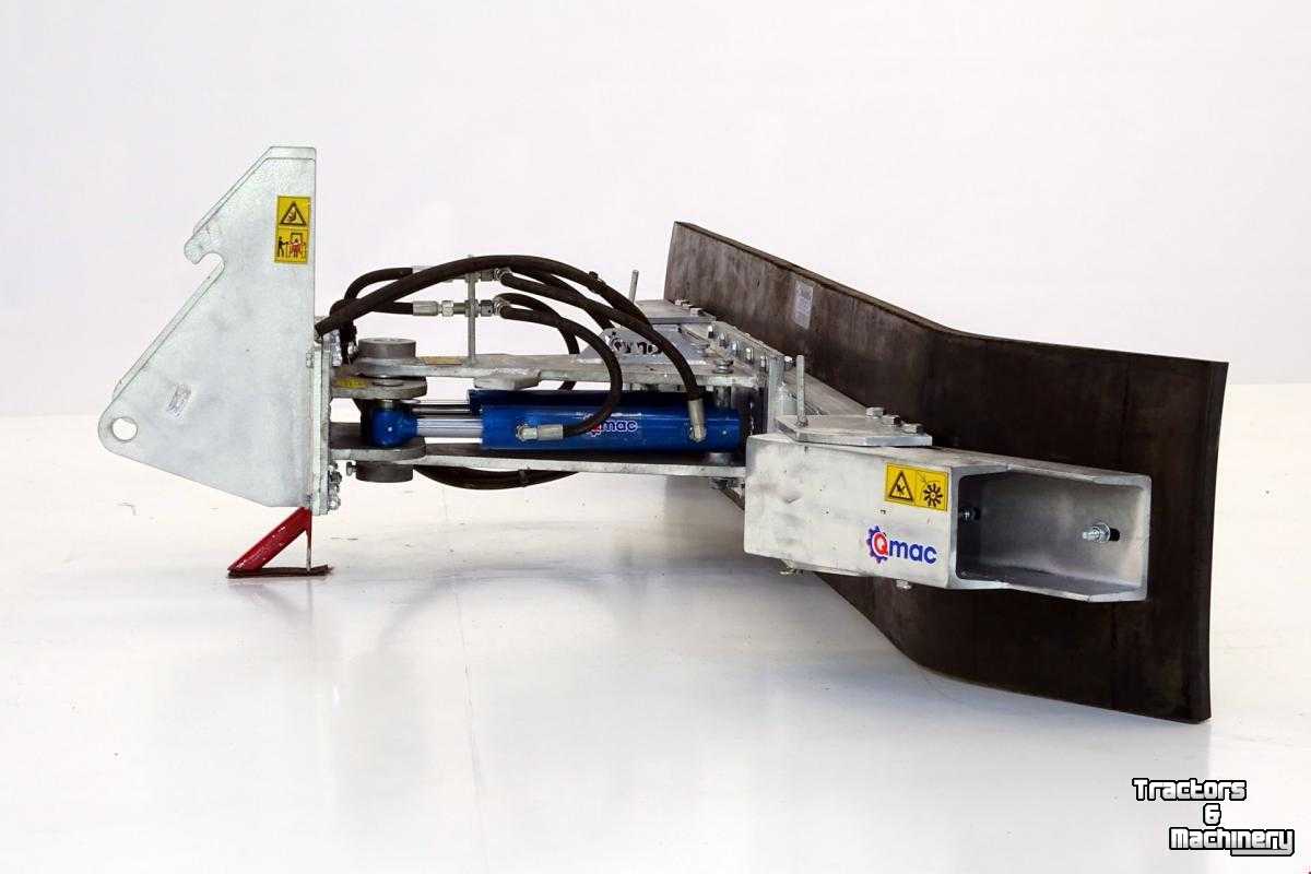 Rubber yard scraper Qmac Modulo 210 cm rubberschuif modderschuif erfschuif aanbouw Kramer