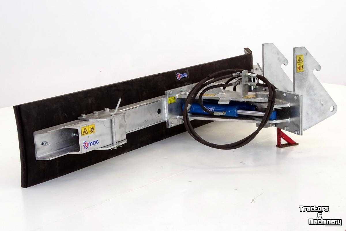 Rubber yard scraper Qmac Modulo 210 cm rubberschuif modderschuif erfschuif aanbouw Kramer