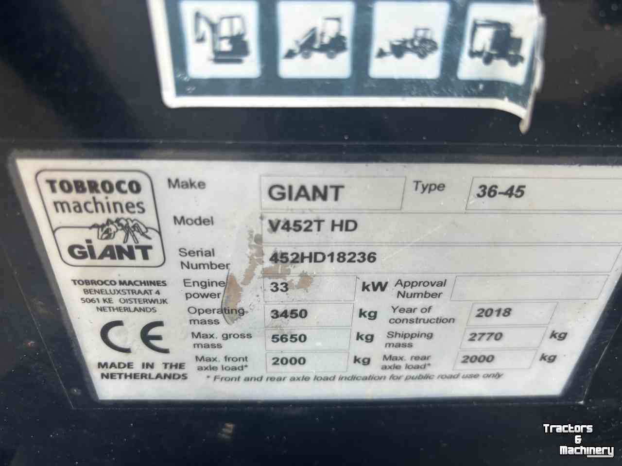 Wheelloader Giant V452T HD