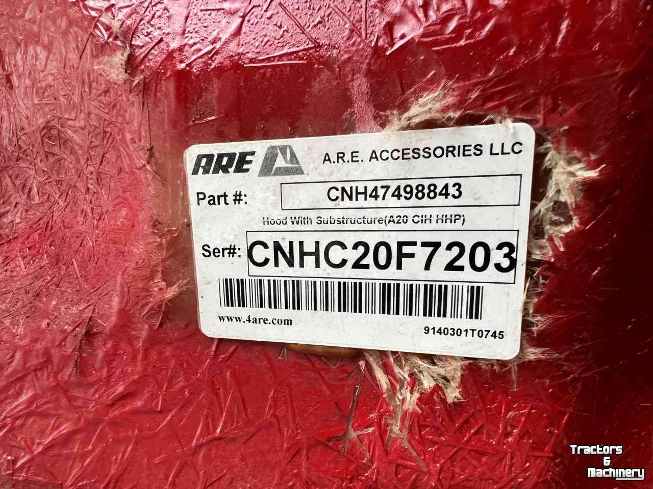 Tractor Case-IH Motorkap Quadtrac parts nr:47498843