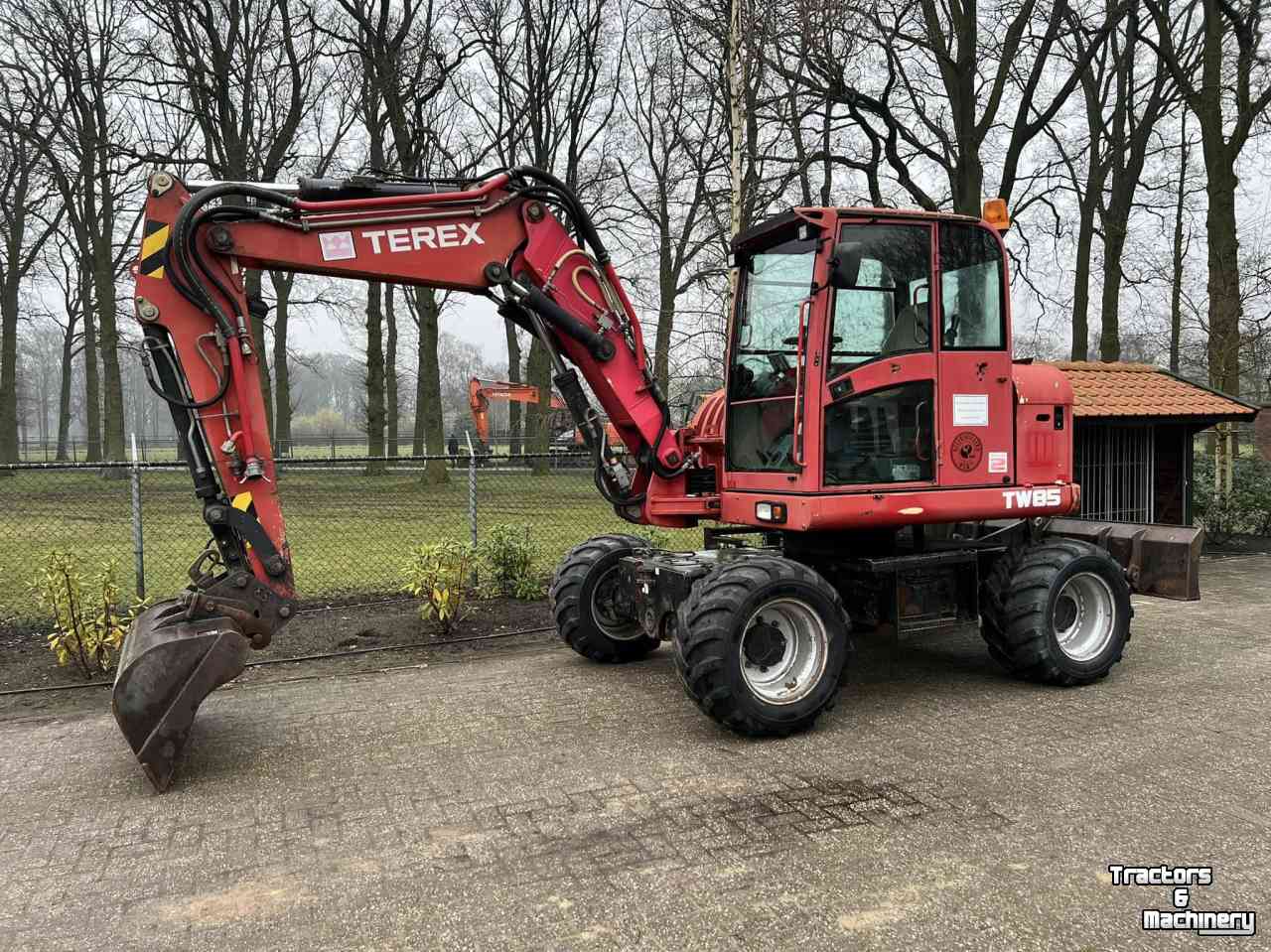 Excavator mobile Terex TW85 Mobiele kraan