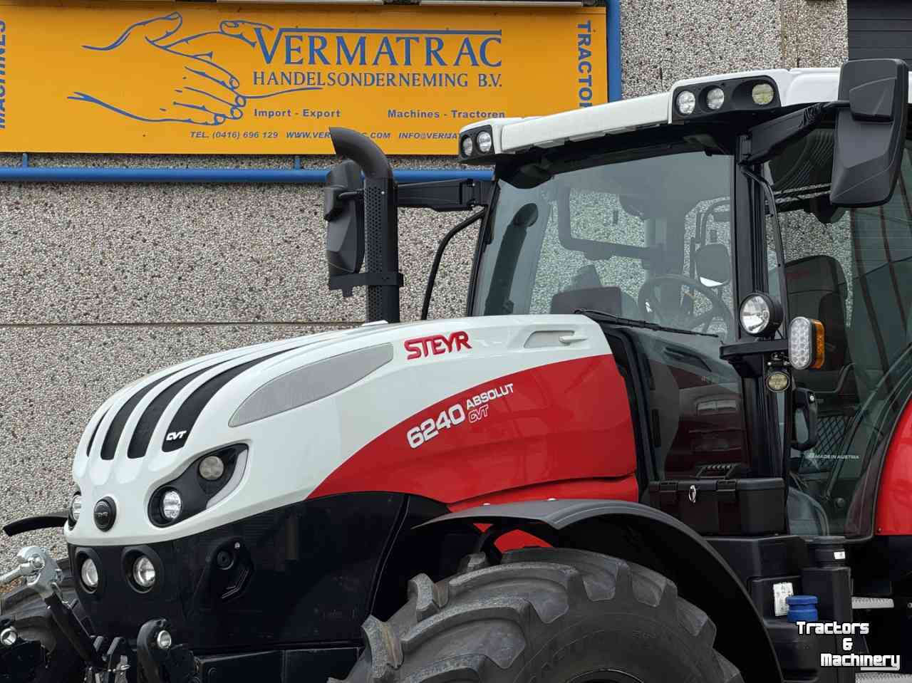 Tractor Steyr Absolut 6240CVT vario Stage V Fronthef Lucht GPS RTK