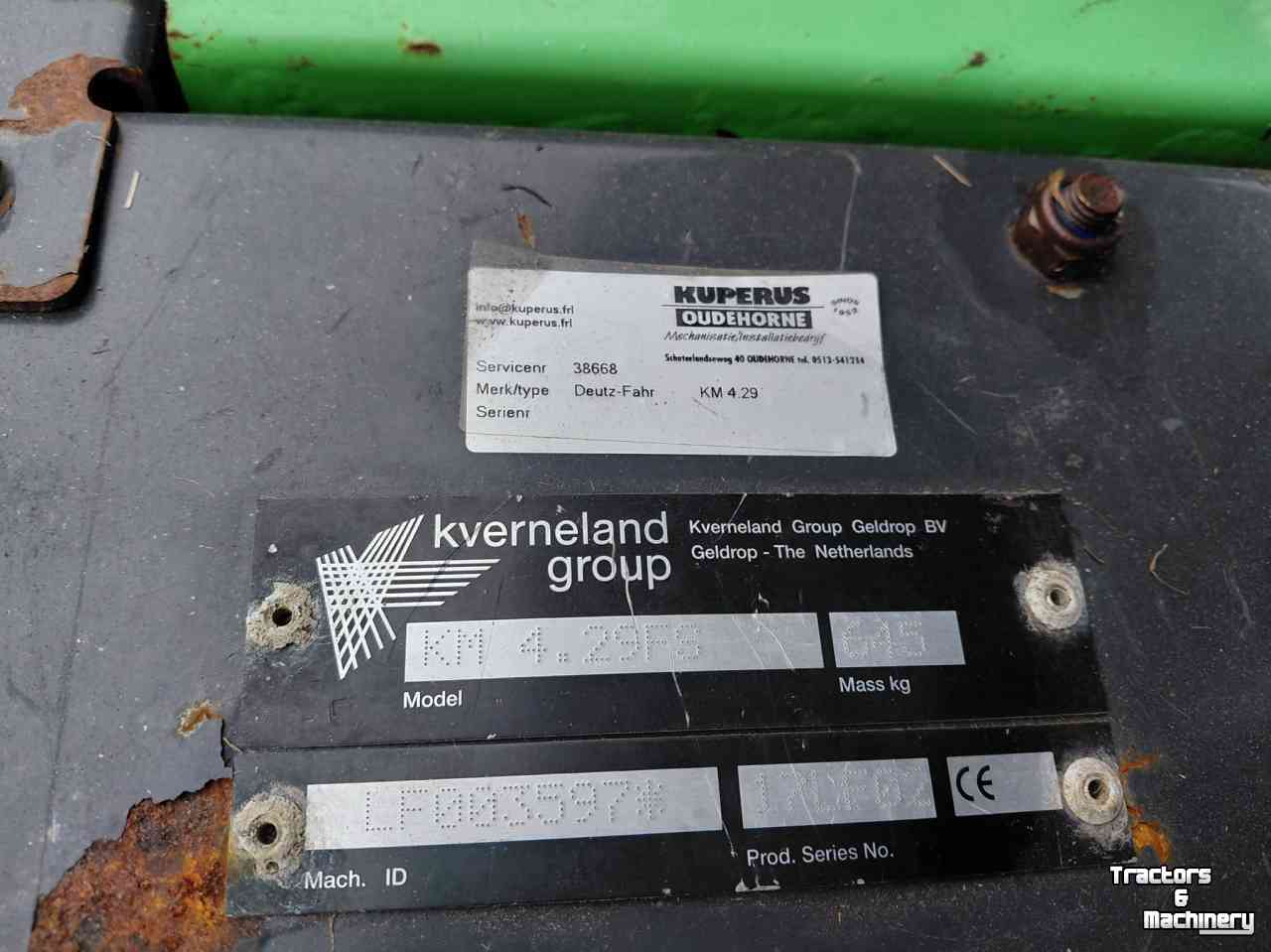 Mower Deutz-Fahr KM 4.29 FS