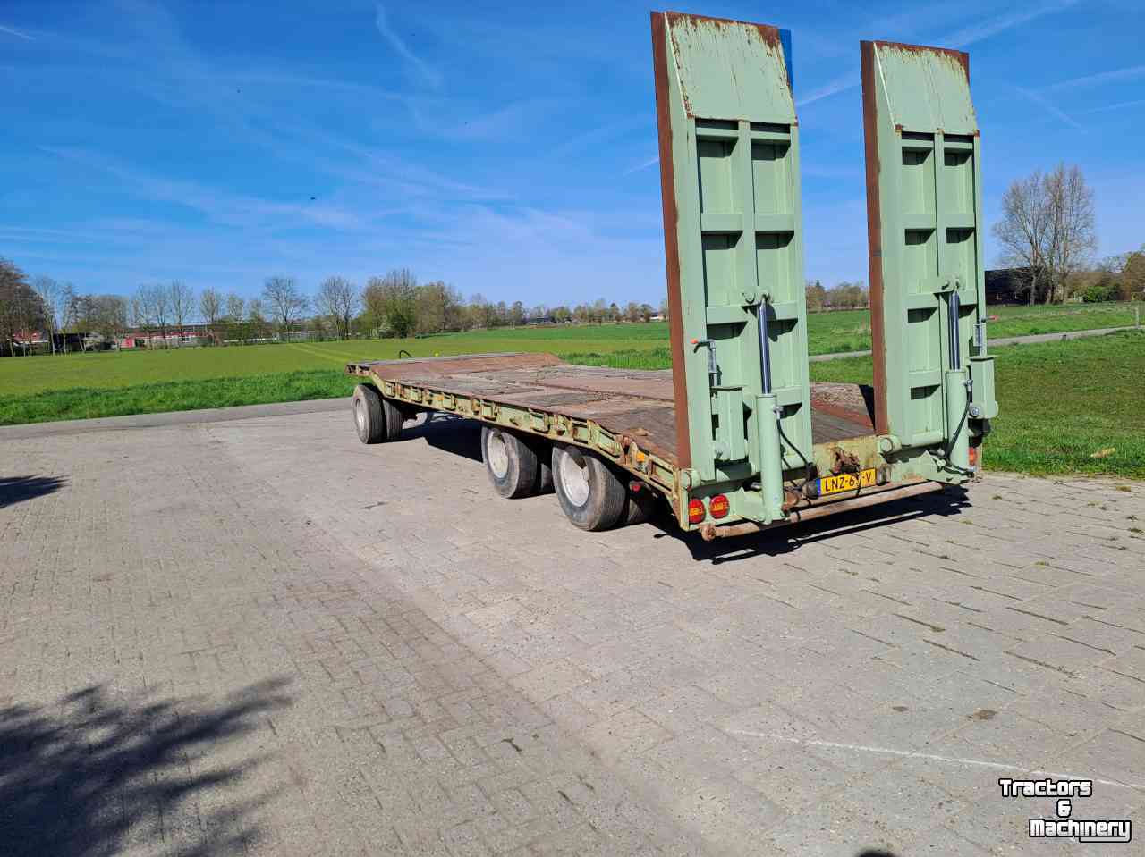 Ramp trailer  24 ton dieplader