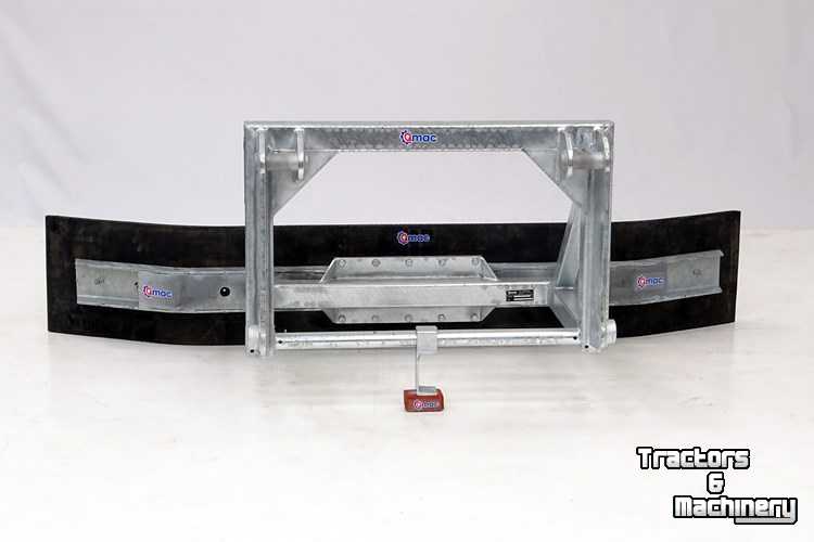 Snow Removal Equipment Qmac Rubber snow scraper 2.40 mtr hookup Terex TL80-120