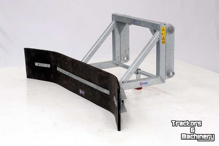 Snow Removal Equipment Qmac Rubber snow scraper 2.40 mtr hookup Terex TL80-120