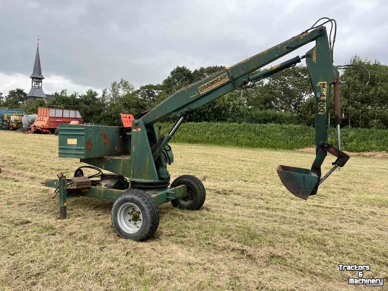 Excavator mobile Visanocar Bandenkraan, getrokken kraan, kraan, graafmachine diversen