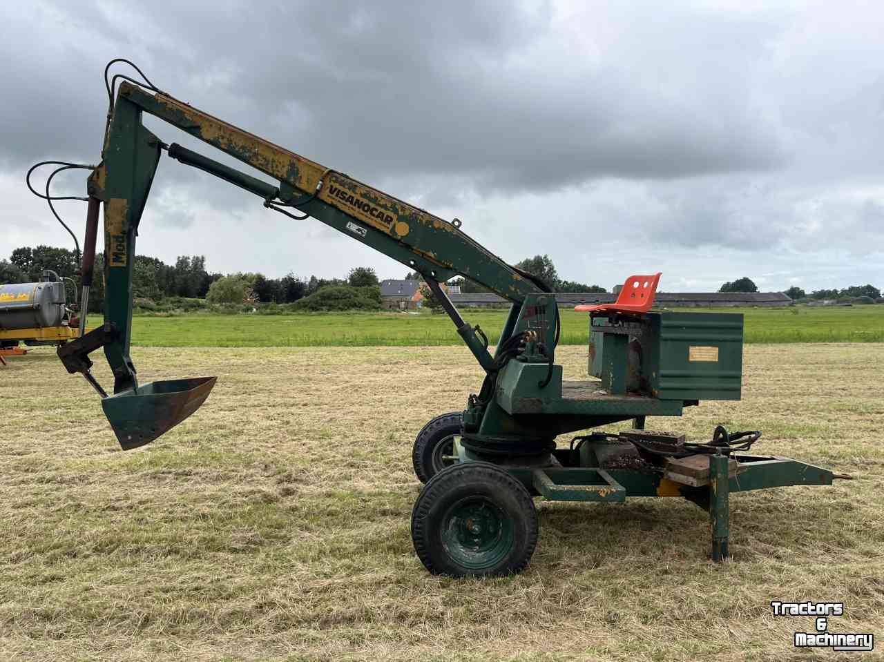 Excavator mobile Visanocar Bandenkraan, getrokken kraan, kraan, graafmachine diversen