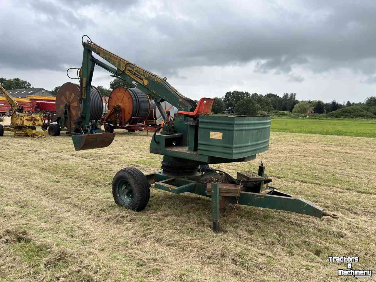 Excavator mobile Visanocar Bandenkraan, getrokken kraan, kraan, graafmachine diversen