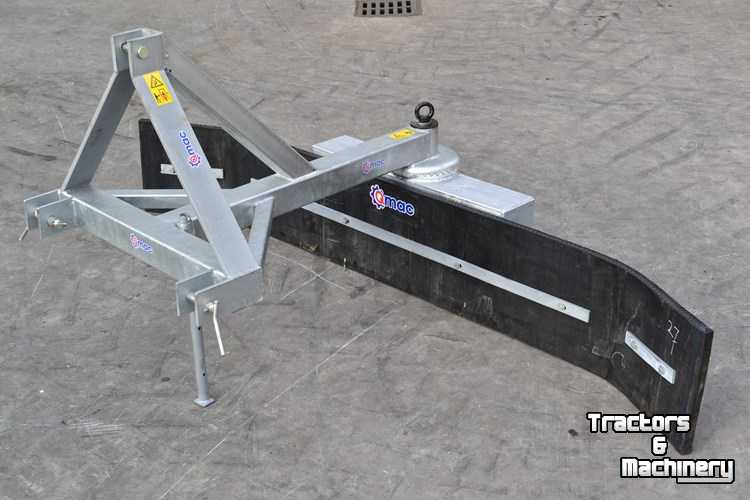 3-point scraper blade Qmac Rubberschuif met tandkrans verstelling