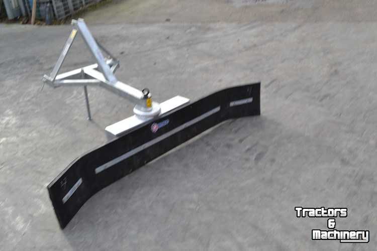 3-point scraper blade Qmac Rubberschuif met tandkrans verstelling