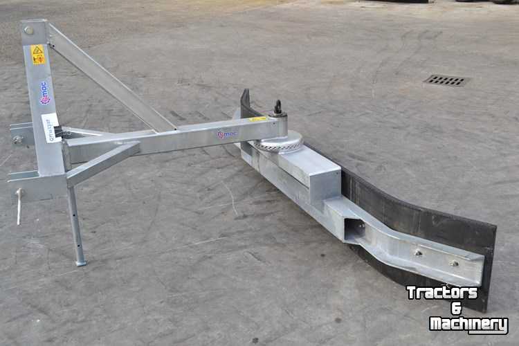 3-point scraper blade Qmac Rubberschuif met tandkrans verstelling