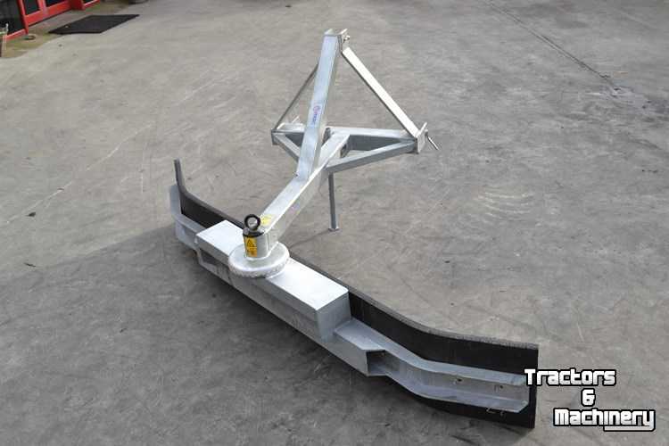 3-point scraper blade Qmac Rubberschuif met tandkrans verstelling