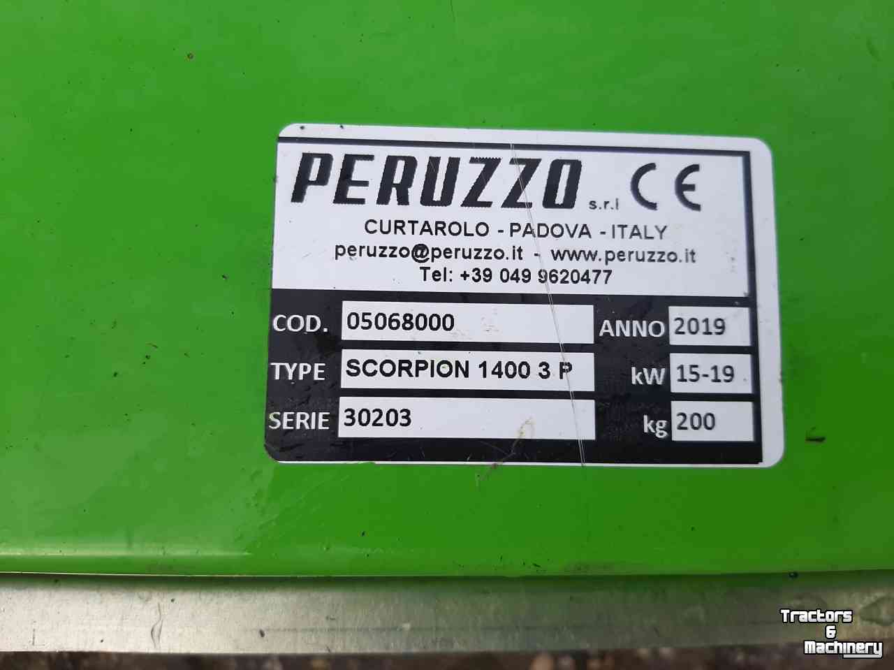 Flail mower Peruzzo scorpion 1400 3P  klepelmaaier