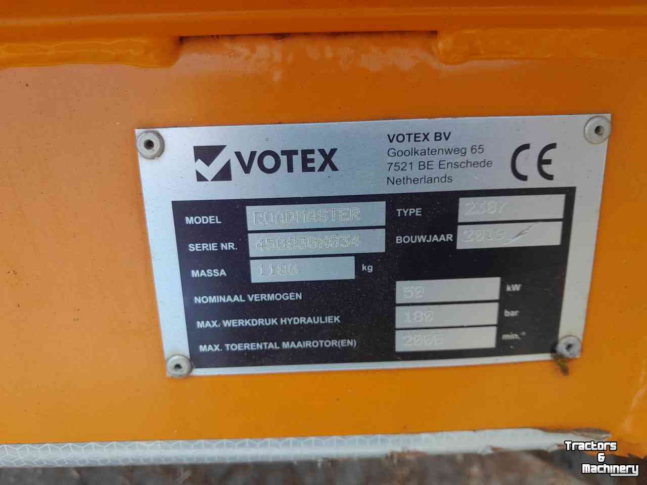 Flail mower Votex Roadmaster 2307