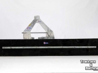 Rubber yard scraper Qmac Modulo rubber erfschuif vloerschuif straatschuif 3-punt vorken