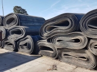 Manure scraper Qmac 50% op 2e keus Rubbermatten voor sneeuwschuif - mestschuif met staalinlage