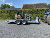 Low loader / Semi trailer Heuvelmans Transportwagen machinetransporter oprijwagen