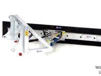 Rubber yard scraper Qmac Modulo rubberschuif straatschuif slijkschuif aanbouw Schaeff