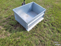 Tractor tipping boxes  Transportbak gegalvaniseerd 1 & 1,25 mtr