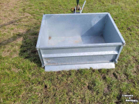 Tractor tipping boxes  Transportbak gegalvaniseerd 1 & 1,25 mtr