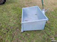 Tractor tipping boxes  Transportbak gegalvaniseerd 1 & 1,25 mtr