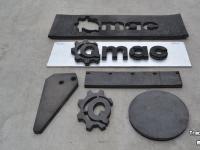 Manure scraper Qmac RSMC120 Rubbermat 120 + CANVAS inlaag met koordlaag 120 cm