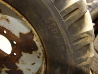 Wheels, Tyres, Rims & Dual spacers  550/45X22.5 Buitenband 80%
