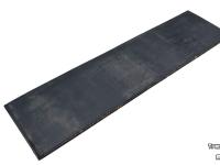 Rubber yard scraper Qmac RSM150 Rubbermat / slijtrubber / schuifrubber  150 cm + STAAL inlaag 