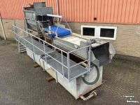 Rotary washing-drums  Spiessens was-/ spoelcombinatie, wastrommel, rollenleestafel, lappendroger