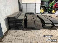 Rubber yard scraper  rubber strip , slijt rubber , rubber tbv schuif