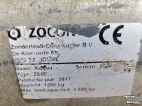 Dumptrailer Zocon Z045 bakkenwagen kipper hardox vloer