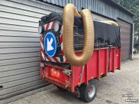Dumptrailer  Zuigwagen kiepwagen met Votex zuigunit bladzuiger zuiger vuilopzuiger mestzuiger