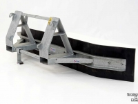 Rubber yard scraper Qmac Rubberschuif 270 met EURO aankoppeling Erfschuif / Modderschuif /