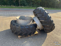 Wheels, Tyres, Rims & Dual spacers Michelin 540/65R34 Dubbellucht