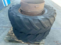 Wheels, Tyres, Rims & Dual spacers Michelin Dubbelwiel+haken 480/65R28