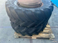 Wheels, Tyres, Rims & Dual spacers Michelin Dubbelwiel+haken 480/65R28