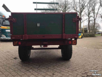 Low loader / Semi trailer  Enkelassige houten wagen
