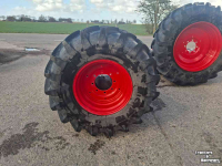 Wheels, Tyres, Rims & Dual spacers Michelin 16.9R24 & 18.4R38 AgriBIB