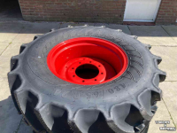 Wheels, Tyres, Rims & Dual spacers Mitas Set MItas 540/65R38 met 480/65R24 NIEUW!