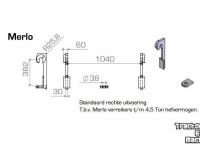 Other attachments and accessories Qmac Aanlashaken voor MERLO RECHTE Uitvoering - t/m 4.5 ton
