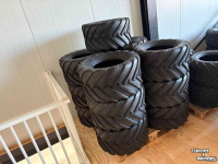 Wheels, Tyres, Rims & Dual spacers  Banden minishovel 31x15.50-15 / 400/50-15