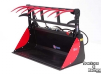 Silage Grabbucket / Grabfork Qmac Krokodillenbak Pelikaanbak Pelikaangrijper 1.60 mtr