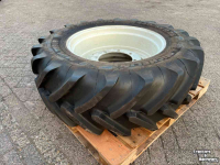 Wheels, Tyres, Rims & Dual spacers Michelin Multibib 440/65R28 incl. verstelbare velg 9 gaats