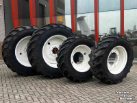 Wheels, Tyres, Rims & Dual spacers Mitas set MITAS AS 65 480/65R28 en 600/65R38 ca 80% op velgen NewH T6.xxx/T7.xxx