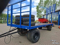 Agricultural wagon  Platte Balenwagen Aanhanger