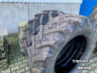 Wheels, Tyres, Rims & Dual spacers BKT set banden 420/70R30 +480/80R42