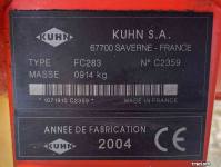 Mower Kuhn FC283 schijvenmaaier achtermaaier weidebouwmachines