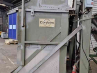 Bulk box tipper  Bunker met uitvoerband+kantelaar – complete set, Dosierbunker mit Austragsband inklusive Kistenkipper (Komplettset)