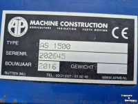 Sawdust spreader for boxes AP AS 1500 instrooibak
